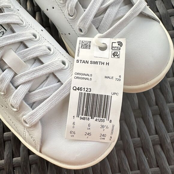 Adidas Stan Smith White Collegiate Green Men\'s Athletic Shoes Q46123 Size 6.5 main image 11